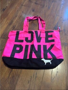 Vintage Y2K VS PINK Hot Pink Tote Bag